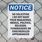 Signmission No Soliciting I Do Not Want Your OSHA Notice Sign, Plastic, 7in W x 10in L, 2PK OS-2PACK-NS-P-710-V-14822 - alternate 4